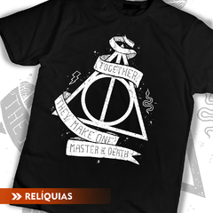 Camiseta Harry Potter RELIQUIAS DA MORTE - comprar online