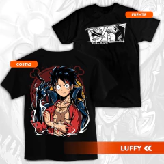 Camiseta Anime Luffy e Shanks 100% Algodão