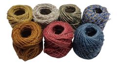 Hilo Yute Bicolor Mix Cotton 30 Metros Por Unidad