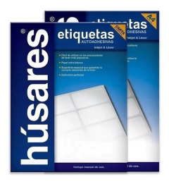 Etiqueta Autoadhesiva A4 Husares Por Unidad