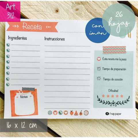 Block Receta Con Iman