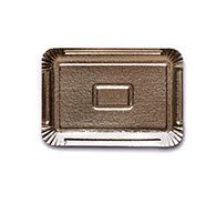 Bandeja Carton Oro Cuadrada 2 Kg Por Unidad