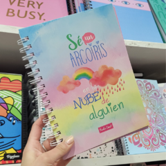 Cuaderno A5 Linea Punto Cero Rainbow Hojas de colores