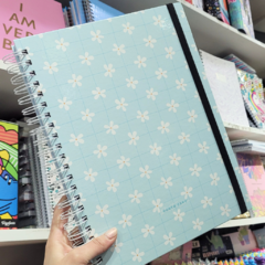 Cuaderno A5 Base Linea Punto Cero Por 80 Hojas Con Elastico