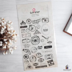 Sticker Pvc Suatelier Ibicraft Stamp 10x19cm