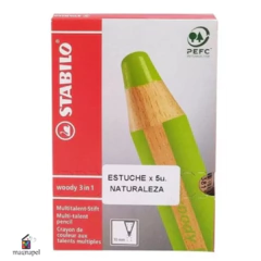 Lapices Por 5 Colores Stabilo Woody 3 En 1