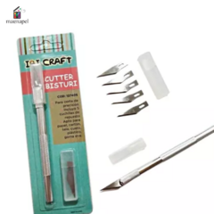 Cutter Bisturi Ibi Metalico + 5 Hojas