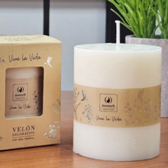 Velon Deco Cera Vegetal 8.5x6.8cm Por Unidad