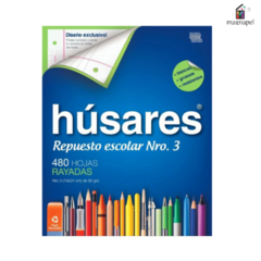 Repuesto Escolar Husares Por 480hs Rayado