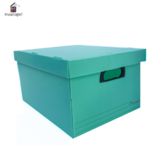 Caja Archivo Con Tapa Cod.804 Turquesa