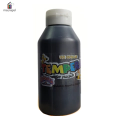 Tempera X250cc Botella Señorita Negro