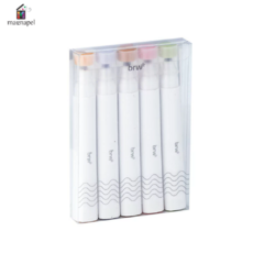 Resaltadores Punta Flexible Brw Set Por 5u