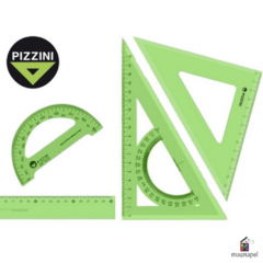 Set De Geometria 4 Piezas 20cm Pizzini