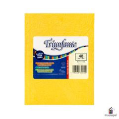 Cuaderno 16x21cm Tapa Dura 50 hojas Triunfante Amarillo