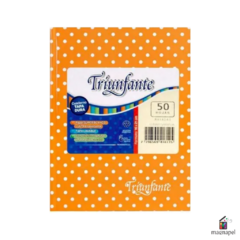 Cuaderno 16x21cm Tapa Dura 50 hojas Triunfante Lunar Naranja