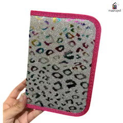 Cartuchera Hermosura Libro Rosa Leopardo
