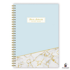 Cuaderno Rozini Tapa Dura Con Espiral A4 Marmol - Magnapel
