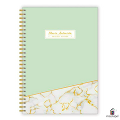 Cuaderno Rozini Tapa Dura Con Espiral A4 Marmol
