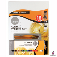 Acrílico Simply 12ml Set Por 16 Piezas