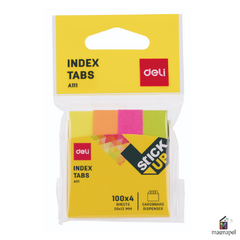 Notas Adhesivas Señalador Banderita 4 Colores Fluo Deli