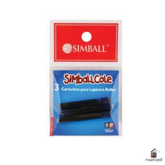 Cartuchos Lapicera Simball Cole Por 3 Unidades