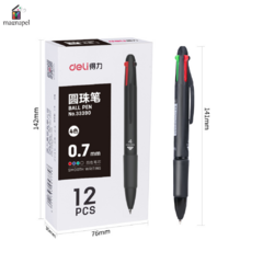 Boligrafo Retractil 4 Colores Deli 0.7mm