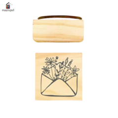 Sello 5x5 Stamp It Sobre Flores