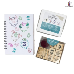 Sello Stamp It Kit En Cajita Mounstrito