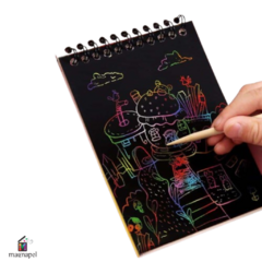 Libreta Para Raspar Y Dibujar 10x15cm