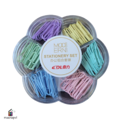 Set Stationery Cod.1245S Clips 28mm 168u
