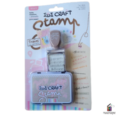 Sello Rotativo Con Almohadilla Ibicraft Kit Cod.841605 Travel