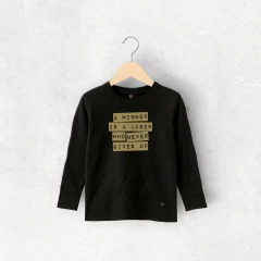 REMERA ALGODÓN NEGRO MANGA LARGA WINNER NIÑO