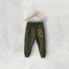 PANTALÓN RUSTICO VERDE MILITAR FRIENDS BEBE