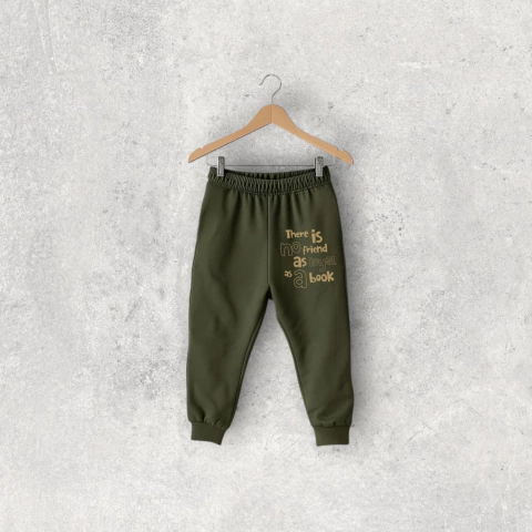 PANTALÓN RUSTICO VERDE MILITAR FRIENDS BEBE