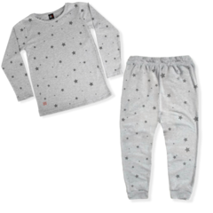 PIJAMA CONJUNTO ESTRELITA GRIS MELANGE
