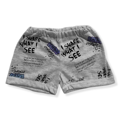 SHORCITO REVEL GRIS LIVIANO NIÑO