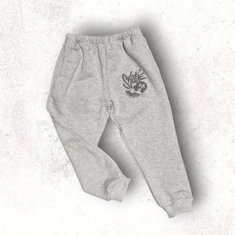 PANTALON FRISA GRIS MELANGE ALGODON SKATE NIÑO Y BEBE - comprar online