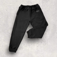 PANTALON FRISA NEGRO ALGODON TEEN OKEY LISO