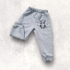 PANTALON FRIZA GRIS MELANGE ALGODON PANCHITO NIÑO Y BEBE con puñito - comprar online