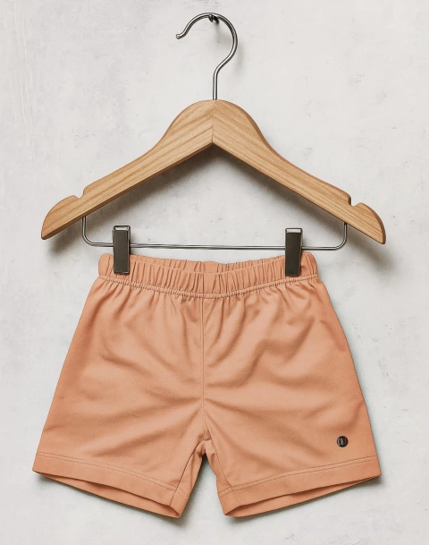 SHORCITO ALGODON JERSEY LIVIANO BEBE Y NIÑO DURAZNO LISO - comprar online
