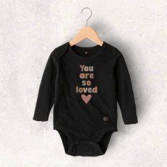 BODY ALGODON MANGA LARGA NEGRO LULU BEBE