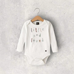 BODY BEBE ALGODON LITTLE MANGA LARGA BLANCO - comprar online