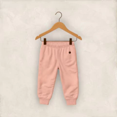 PANTALON RUSTICO ROSA BEBE