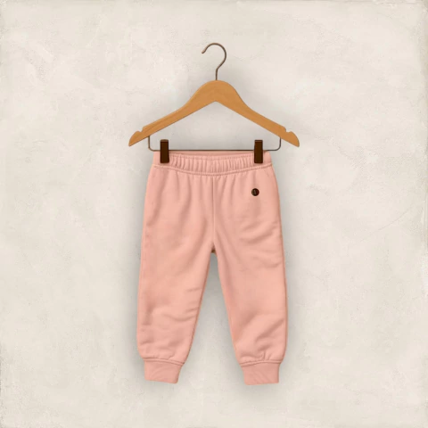 PANTALON RUSTICO ROSA BEBE