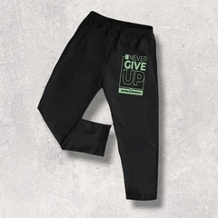 PANTALON NIÑO Y BEBE GIVEUP RUSTICO NEGRO ALGODON