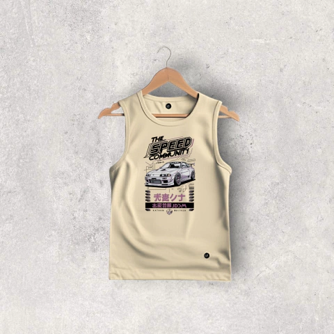 MUSCULOSA ALGODON ARENA JAPAN NIÑO Y TEEN