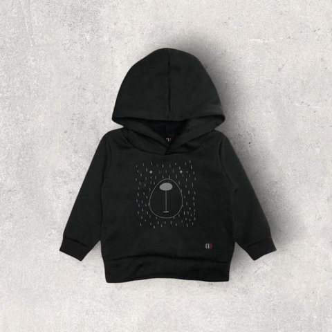 BUZO FRIZA BEBE Y NIÑO OSITO NEGRO ALGODON CON CAPUCHA - comprar online
