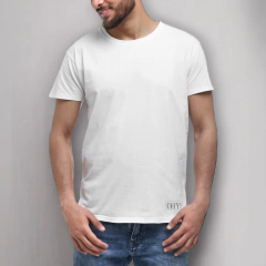 REMERA ADULTO PARA PAPA! BLANCO ALGODON 100 MANGA CORTA