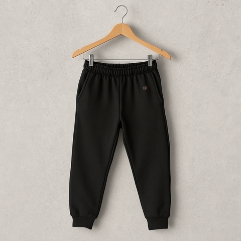 PANTALON RUSTICO NEGRO LISO NIÑO - comprar online