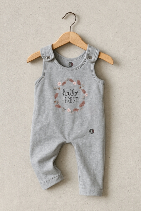 ENTERITO FRISA GRIS MELANGE HERBS LARGO BEBE